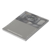 Grabstein des Mittelalters mit Latein Notizblock (Rotiert)