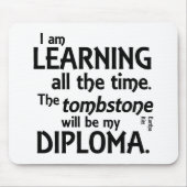 Grabstein-Diplom Mousepad (Vorne)