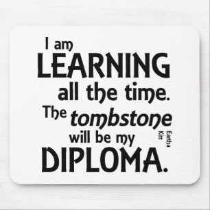 Grabstein-Diplom Mousepad