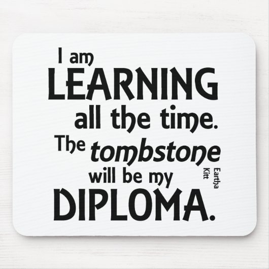 Grabstein-Diplom Mousepad (Vorne)