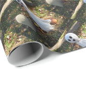 Grabstein, Geist, Skull & Pumpkin Geschenkpapier (Rolleneckpunkt)