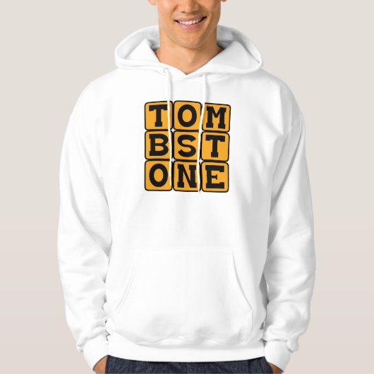 Grabstein, Grabmarkierung Hoodie (Vorderseite)