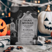 Grabstein Graveyard Halloween-Party Einladung