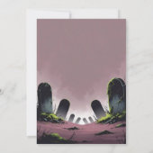 Grabstein Halloween-Party Einladung (Rückseite)