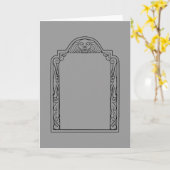 Grabstein Karte (Gelbe Blume)