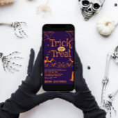 Grabstein Pumpkin Trick oder Treat Halloween-Party Einladung