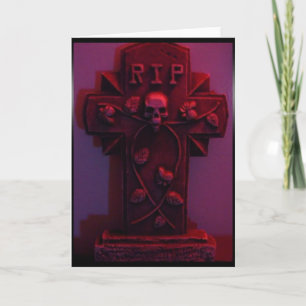 Grabstein rote Karte