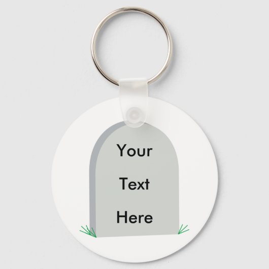 Grabstein Schlüsselanhänger (Vorderseite)