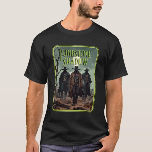 Grabstein Shadow Dunkle Gesichter T-Shirt (Vorderseite)