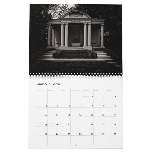 Grabstein Shadow Nr. 32 Kalender (Jan 2026)