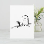 Grabstein und Einladungen (Stehend Vorderseite)