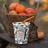 Grabstein und Skulls ID216 Pappbecher