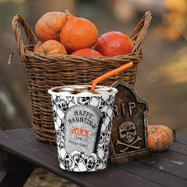 Grabstein und Skulls ID216 Pappbecher