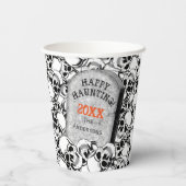 Grabstein und Skulls ID216 Pappbecher (Rückseite)