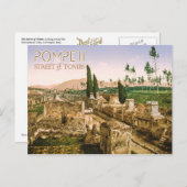 Grabstraße, Pompeji, Italien Postkarte (Vorne/Hinten)