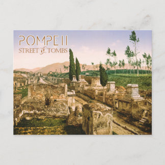 Grabstraße, Pompeji, Italien Postkarte