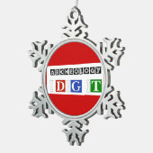 Grabung der Archäologie-I es Schneeflocken Zinn-Ornament (Rechts)