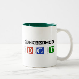 Grabung der Archäologie-I es Zweifarbige Tasse