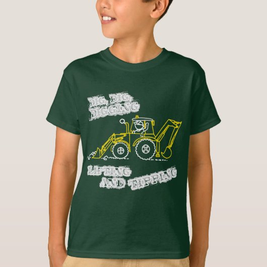 Grabung, Grabung, grabende T - Shirtdunkelheit T-Shirt (Vorderseite)