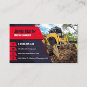 Grabungen, Mulchen, Landräumung, Traktor, Bush Visitenkarte (Vorderseite)