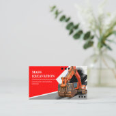 Grabungsbau und Gebäude Visitenkarte (Stehend Vorderseite)