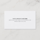 Grabungsdienstkarte Visitenkarte (Rückseite)