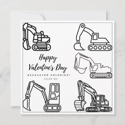 Grabungsfarbseite Boy Card Glückwunsch Valentine (Vorderseite)