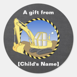 Grabungsgrabungsmarke Goodie Bag Runder Aufkleber