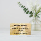 Grabungsschleifspuren QR-Code-Visitenkarte Visitenkarte (Stehend Vorderseite)