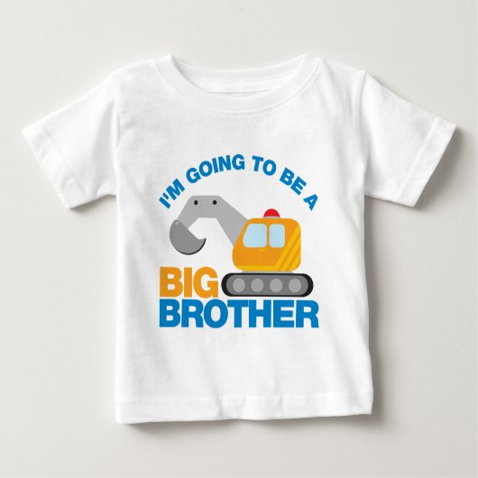 Grabwagen wird ein großer Bruder sein Baby T-shirt (Vorderseite)