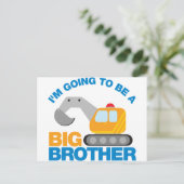 Grabwagen wird ein großer Bruder sein Postkarte (Stehend Vorderseite)