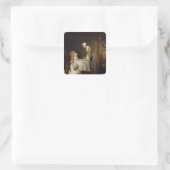 Grace, 1740 2 quadratischer aufkleber (Tasche)