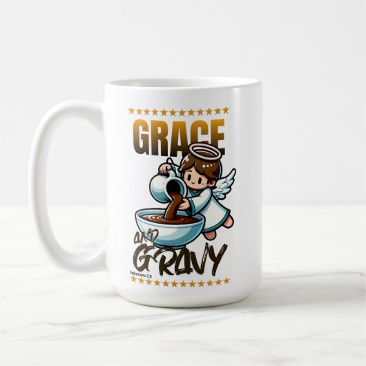 Grace and Gravy - Ephesians 2:8 Kaffeetasse (Links)