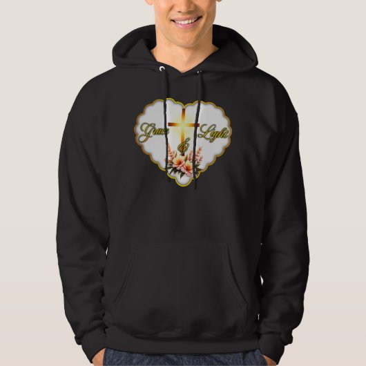 Grace and Light – Christian Easter - moletom Hoodie (Vorderseite)