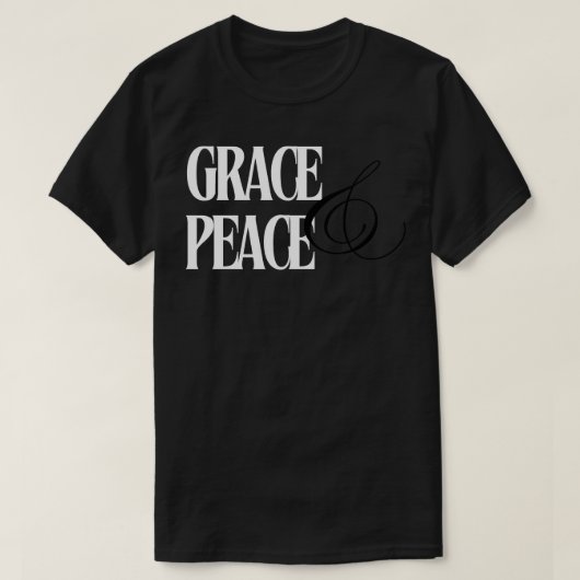 Grace and Peace white TShirt (Design vorne)