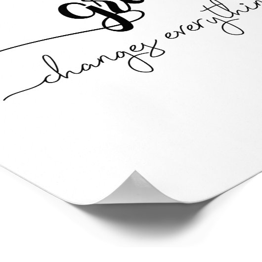 Grace ändert alles Poster Print (Ecke)