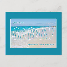 Grace Bay Beach, Turks & Caicos Inseln Postcard Postkarte