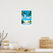 Grace Bay Beach Turks & Caicos Inseln Reisen Prin Poster (Küche)