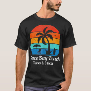 Grace Bay Beach Turks Caicos Vintag Sunset Summer T-Shirt