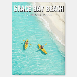 Grace Bay Beach Turks und Caicos Reisen Magnet
