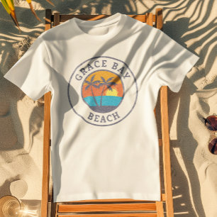 Grace Bay Beach, Turks- und Caicosinseln Verblasst T-Shirt
