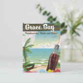 Grace Bay, Providenciales, Turks und Caicos Travel Postkarte (Stehend Vorderseite)