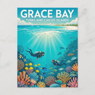 Grace Bay, Providenciales Turks- und Caicosinseln Postkarte