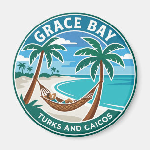 Grace Bay Turks und Caicos Magnet