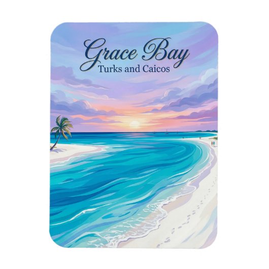 Grace Bay Turks- und Caicosinseln Magnet (Vertikal)
