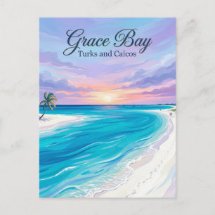 Grace Bay Turks- und Caicosinseln Postkarte