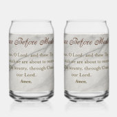 Grace Before Meals Prayer Dosenglas (Rückseite)