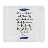 Grace before Meetings Decorative Chopping Board Schneidebrett (Vorderseite)