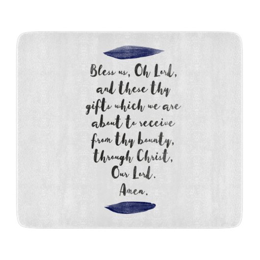 Grace before Meetings Decorative Chopping Board Schneidebrett (Vorderseite)