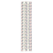 Grace Before Meetings Latin Prayer Plum Strawberry Kurzer Tischläufer (Vorderseite)